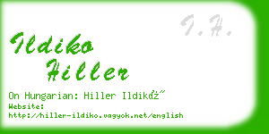ildiko hiller business card